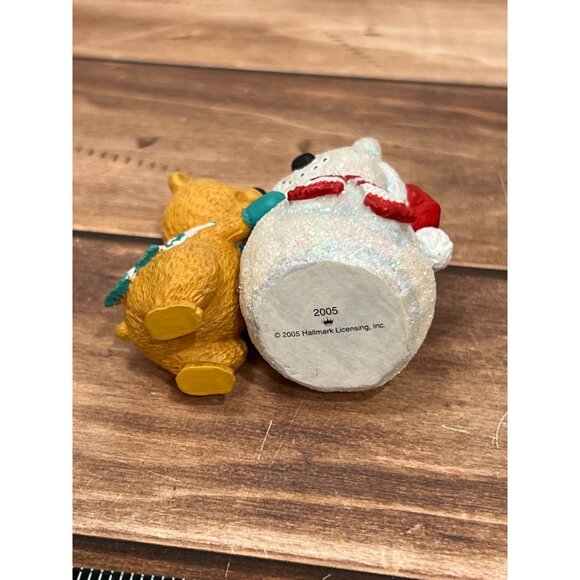 2005 HALLMARK KEEPSAKE ORNAMENT QXG4432 SNOW BEAR BUDDIES BY ANITA ROGERS - Picture 10 of 11